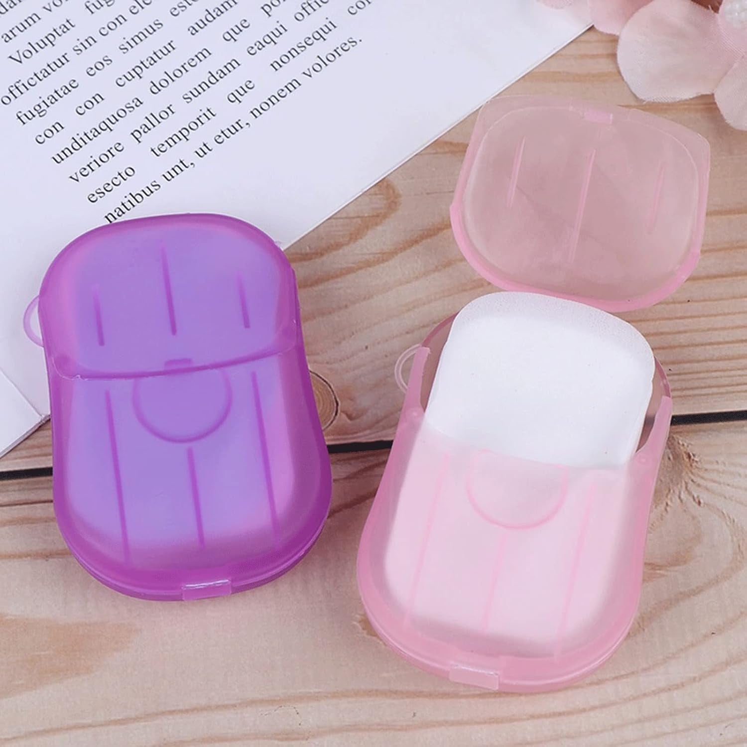 Travel Paper Soap Sheet with Mini Box (20 Sheets in a Pack Approx / Mix Color) Travel Paper Soap Sheet with Mini Box (20 Sheets in a Pack Approx / Mix Color)